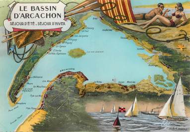 / CPSM FRANCE 33 "Le Bassin d'Arcachon"