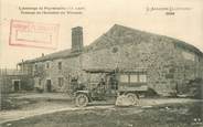 07 Ardeche CPA FRANCE 07 "L'Auberge de Peyrebeilhe, passage de l'autobus du Vivarais"