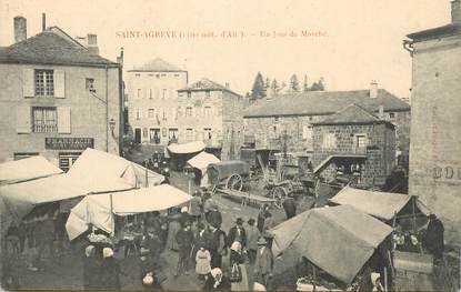 CPA FRANCE 07 "Saint Agrève, un jour de Marché"