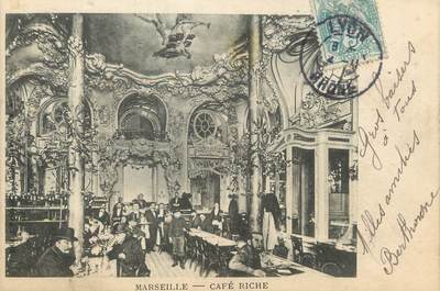 / CPA FRANCE 13 "Marseille, café Riche"