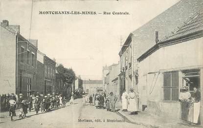 CPA FRANCE 71  "Montchanin les Mines, rue Centrale"
