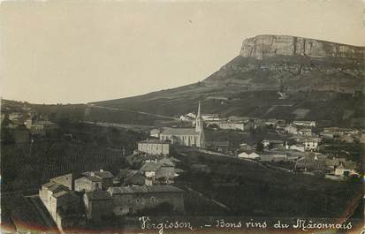 CPA FRANCE 71  "Vergisson, les bons vins du Mâconnais"