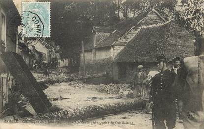CPA FRANCE 72 "Mamers, la catastrophe du 7 juin 1904, 15 rue des Ormeaux prise du Gué Galerne"