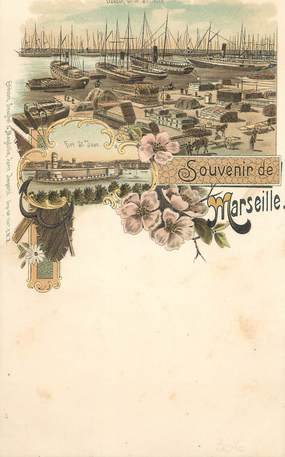 / CPA FRANCE 13 "Souvenir de  Marseille "