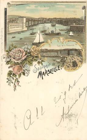 / CPA FRANCE 13 "Souvenir de  Marseille"