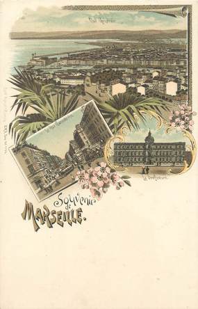 / CPA FRANCE 13  " Souvenir de Marseille"