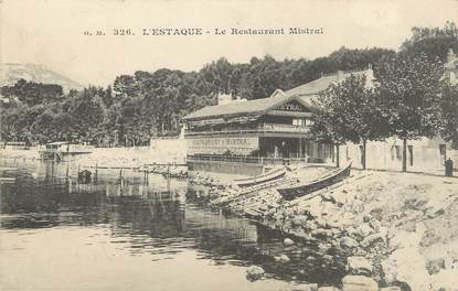 / CPA FRANCE 13 "L'Estaque, le restaurant Mistral"