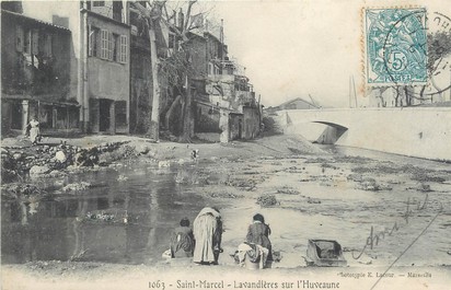 / CPA FRANCE 13 "Saint Marcel, lavandières sur l'Huveaune"