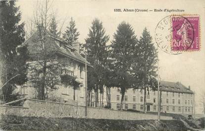 / CPA FRANCE 23 "Ahun, école d'agriculture"