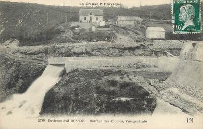 / CPA FRANCE 23 "Environs d'Aubusson, barrage des Combes, vue générale"