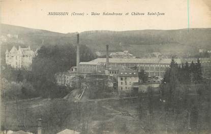 / CPA FRANCE 23 "Aubusson, usine Salandrouze et château Saint Jean"