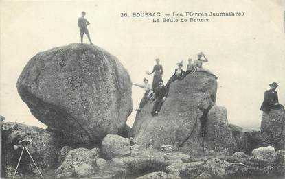 / CPA FRANCE 23 "Boussac, les pierres Jaumathres, la boule de Beurre"