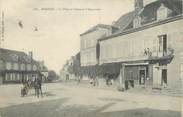 23 Creuse / CPA FRANCE 23 "Bonnat, la place et l'avenue d'Aigurande"