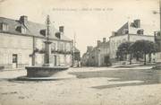 23 Creuse / CPA FRANCE 23 "Bonnat, place de l'hôtel de ville"