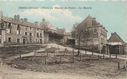 / CPA FRANCE 23 "Crocq, place du champ de foire"