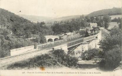 / CPA FRANCE 23 "Pont de Confolens et pont de la Rozeille"