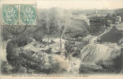 / CPA FRANCE 23 "Mines d'Or du Chatelet, vue des usines"