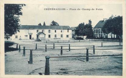 / CPA FRANCE 23 "Chénérailles, place du Champ de Foire"