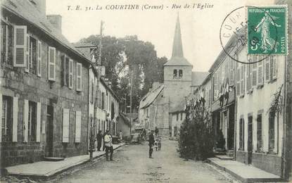 / CPA FRANCE 23 "La Courtine, rue de l'église "