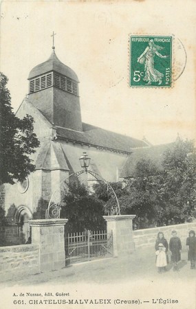 / CPA FRANCE 23 "Chatelus Malvaleix, l'église"