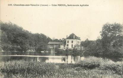 / CPA FRANCE 23 "Chambon sur Voueize, usine Pouzol"