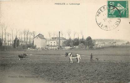 CPA FRANCE 95 "Presles, Labourage"