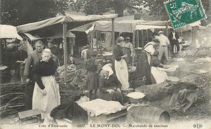 CPA FRANCE 35 "Le Mont Dol, marchands de saucisses"