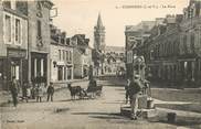 35 Ille Et Vilaine CPA FRANCE 35 "Combourg, la place, attelage de chèvre"