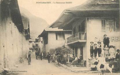 CPA FRANCE 73 "Pontamafrey, le restaurant Basso"