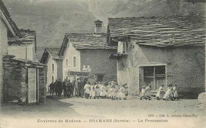 CPA FRANCE 73 "Env. de Modane, Bramans, le Procession"