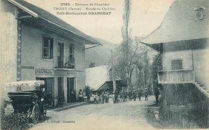 CPA FRANCE 73 "Env. de Chambéry, Thoiry, café restaurant Grangeat"