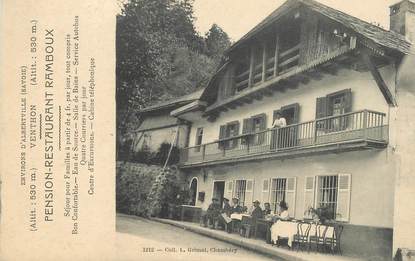 CPA FRANCE 73 "Venthon,  Chalet des Houx, pension de Famille Ramboux"