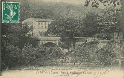 CPA FRANCE 06 "Grasse, Pont de la Siagne, Route de Draguignan à Grasse"