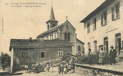 CPA FRANCE 73 "Env. de la Rochette, la Table, place de la Mairie"