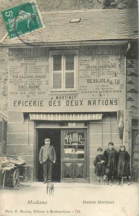 CPA FRANCE 73 "Modane, Maison Martinet, Epicerie"