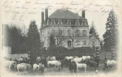 / CPA FRANCE 23 "Evaux Les Bains, château de la Gaité, place du champ de Foire"