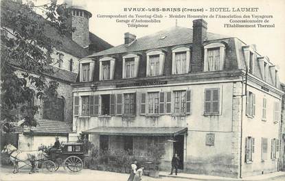 / CPA FRANCE 23 "Evaux Les Bains, hôtel Laumet"