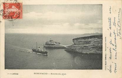 CPA FRANCE 20 "Corse, Bonifacio, entrée du port"