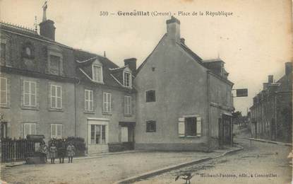 / CPA FRANCE 23 "Genouillat, place de la République"