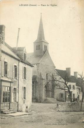 / CPA FRANCE 23 "Lépaud, place de l'église"