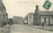 23 Creuse / CPA FRANCE 23 "Lavaveix les Mines, l'église et la mairie"