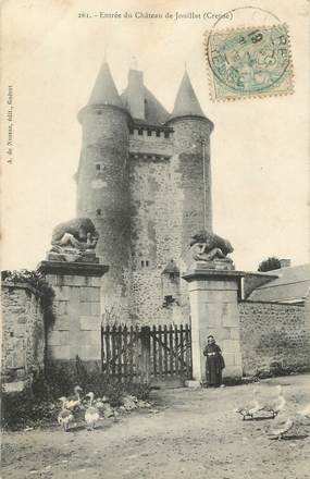 / CPA FRANCE 23 "Entrée du Château de Jouillat"