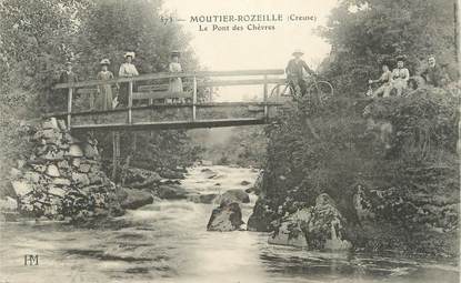 / CPA FRANCE 23 "Moutier Rozeille, le pont des Chèvres"