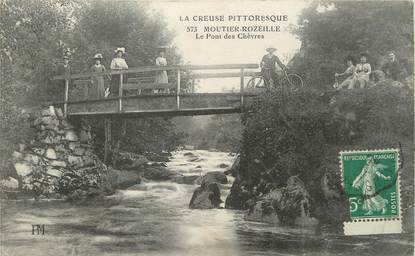 / CPA FRANCE 23 "Moutier Rozeille, le pont des Chèvres "