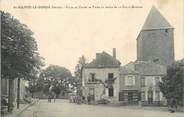 23 Creuse / CPA FRANCE 23 "Saint Sulpice le Dunois, place du Champ de Foire et route de la Celle Dunoise"