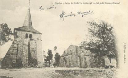 / CPA FRANCE 23 "Clocher et église de Toulx Saint Croix"