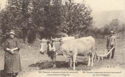 / CPA FRANCE 23 "Type Creusois" /  FOLKLORE 