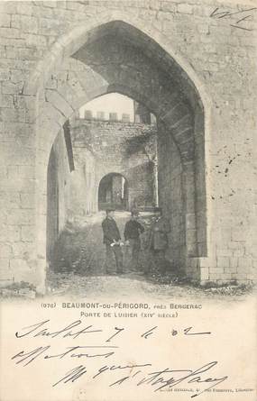 / CPA FRANCE 24 "Beaumont du Périgord, porte de Luisier"