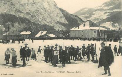 CPA FRANCE   74 "Thones, concours de ski"