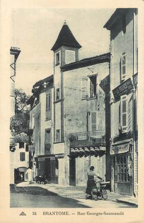 / CPA FRANCE 24 "Brantome, rue Georges Saumandé"